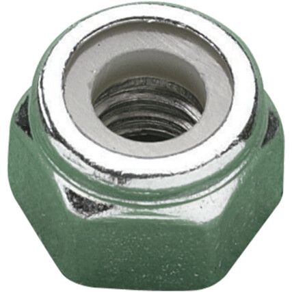 M16 GR-10.9 TYPE-P NYLON INSERTNUT BZP DIN982, Box of 50