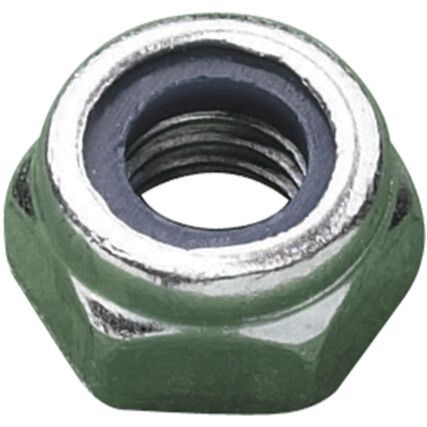 M18 CL-6 TYPE-P NYLON INSERT NUTBZP DIN985, Box of 50