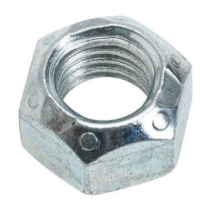 M5 Steel Lock Nut, Stover, Bright Zinc Plated, Material Grade 8