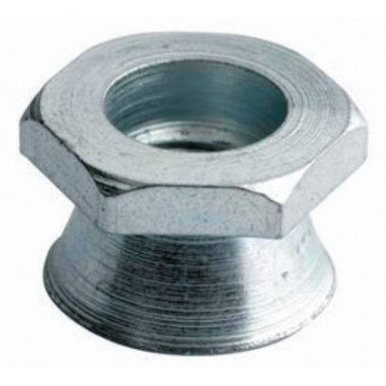 M6 Steel Shear Nut, Bright Zinc Plated