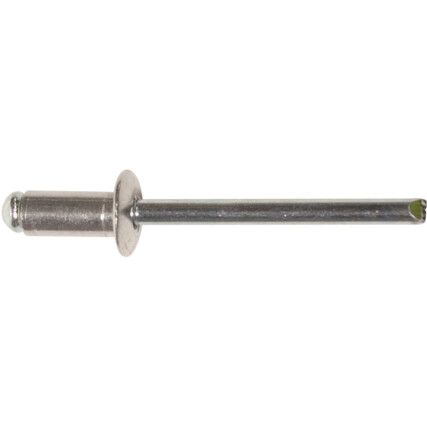 4.8x14mm MILD STEEL DOME RIVET MSMANDREL DIN7337, Box of 250