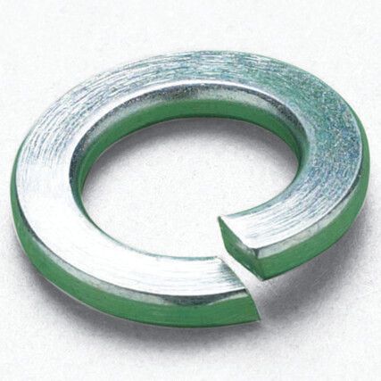 5/16in. RECT' SECTION SPRING WASHER BZP DIN127B, Box of 1000