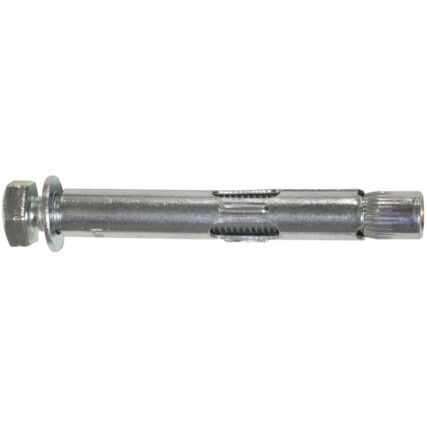 M12 16x120mm SLEEVE 65mm GRIP HEXLOOSE BOLT ANCHOR BZP, Box of 10