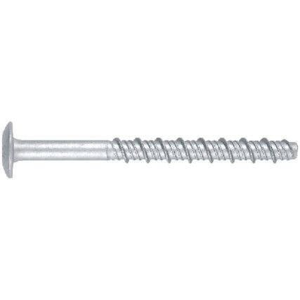 14, 16x150mm CLR HEX FLANGE OPT'1 CONCRETE BOLT WZP, Box of 10