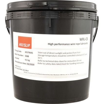 WRL-C5, Wire Rope Lubricant, Tub, 4.5kg