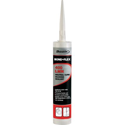 400LMN Bond-Flex White Silicone Sealant - 290ml