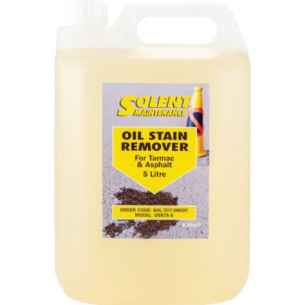 Tarmac & Asphalts Oil Stain Remover, Bottle, 5ltr