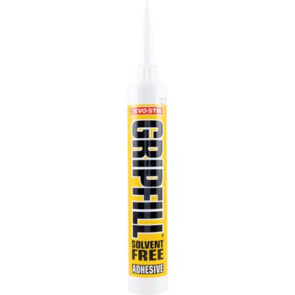 LAYBOND GRIPFILL SOLVENT FREE GAP FILLING ADHESIVE CARTRIDGE 350ml FOR POLYSTYRENE AND FOAMED PVC