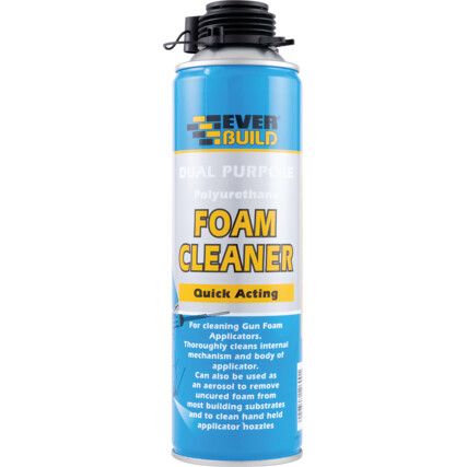 Dual Purpose, Foam Cleaner, Solvent Based, Aerosol, 500ml