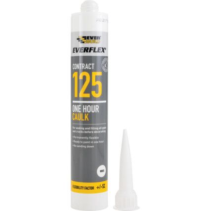 C3 125 One Hour White Caulk Sealant - 300ml