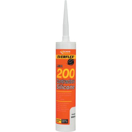 LMA 200 Contractors White Silicone - 310ml