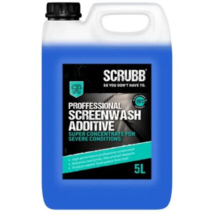 Professional Super Concentrate Screenwash, 5L