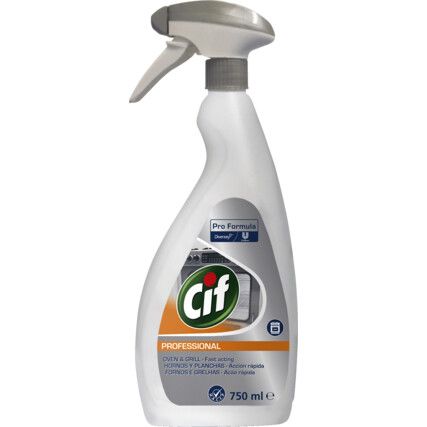 Cif Professional, Oven Cleaner, 750ml, Spray Bottle, Pack of 6