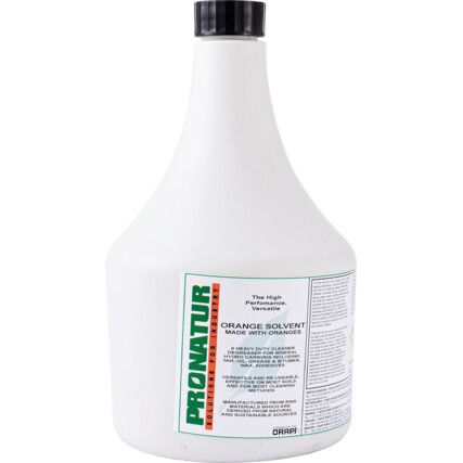 Orange Solvent, Cleaning Solvent, Solvent Based, Bottle, 1ltr