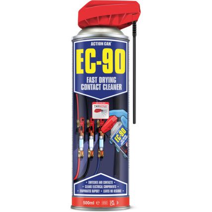 EC-90 FAST DRYING CONTACT CLEANER TWIN SPRAY