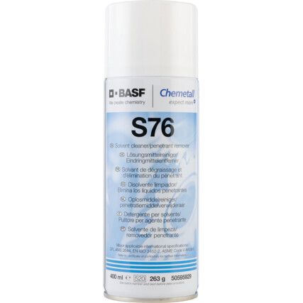 S-76, Penetrant Remover, Solvent Based, Aerosol, 400ml