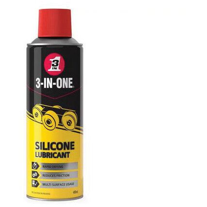 3 In 1, Silicone Lubricant, Aerosol, 400ml