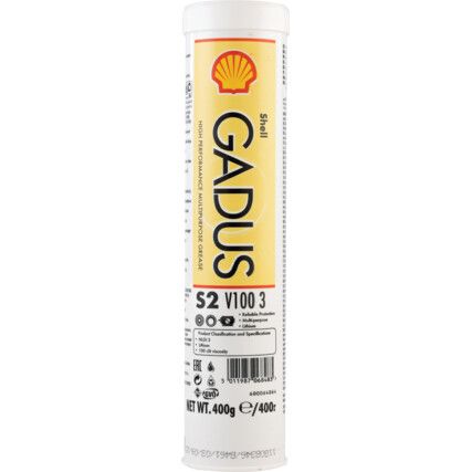 Gadus S2, V100 3, Grease, Cartridge, 400gm