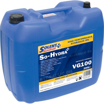 20ltr So-Hydra VG100 Plus High Performance Hydraulic Oil