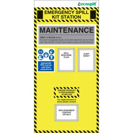 MAINTENANCE SPILL KIT STATION BOARD