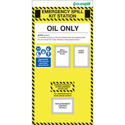 OIL ONLY SPILL KIT STATION BOARD