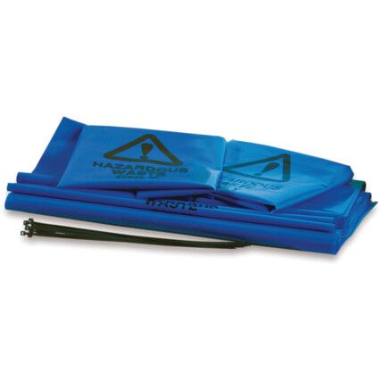 HAZARDOUS WASTE BAGS -BLUE46X90CM (PK-250)