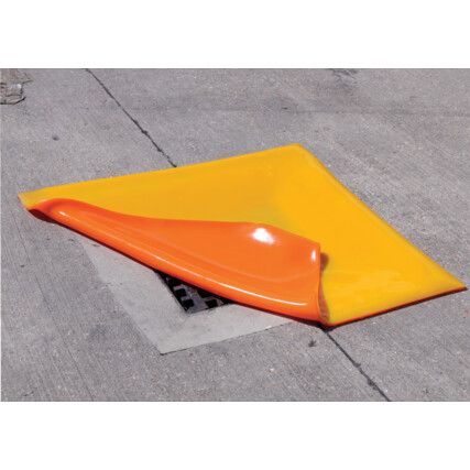 DRAIN COVER - POLYURETHANE 91X91CM ORANGE