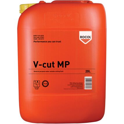 V-Cut MP, Cutting Fluid, Bottle, 20ltr