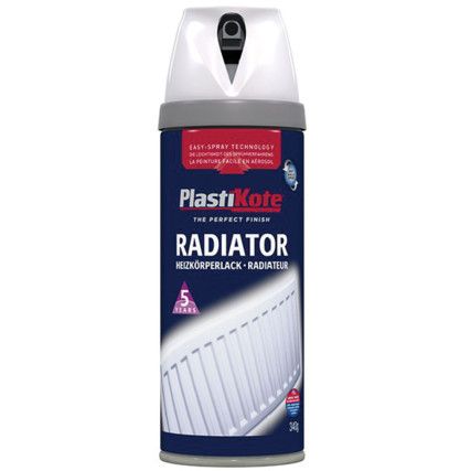 26100 Twist & Spray Gloss White Radiator Aerosol Paint - 400ml