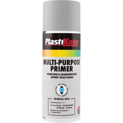 Multi-Purpose Grey Enamel Aerosol Primer - 400ml