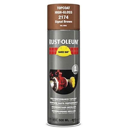 2174 Hard Hat® Signal Brown High Performance Topcoat Aerosol Paint - 500ml