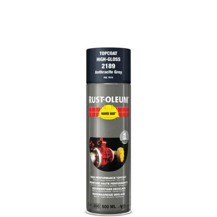 2189 Hard Hat® Anthracite High Performance Topcoat Aerosol Paint - 500ml