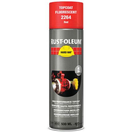 2264 Hard Hat® Red High Performance Topcoat Aerosol Paint - 500ml