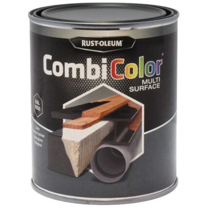 7375MS CombiColor® Satin Black Multi-Surface Paint - 750ml