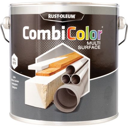 7349MS CombiColor® Satin White Multi-Surface Paint - 2.5ltr