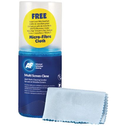 AMCA200_MIF Multiscreen-Clene with Microfibre Cloth 200ml