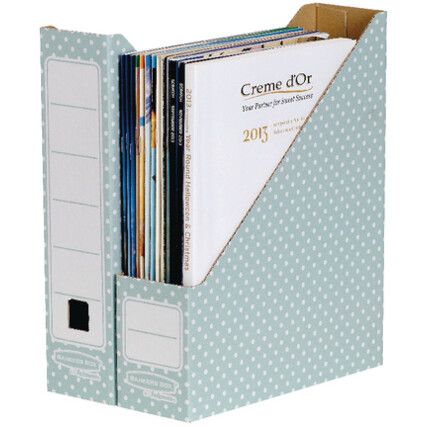 4481501 BANKERS BOX MAGAZINE FILE GRN/WHT (PK-10)