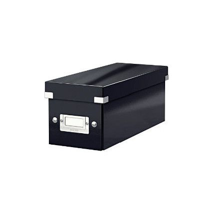 60640095 CLICK AND STORE CD BOX BLK