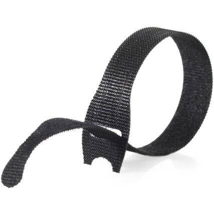 ONE-WRAP STRAP 20mm X 200mm 25 UNITS BLACK FRT