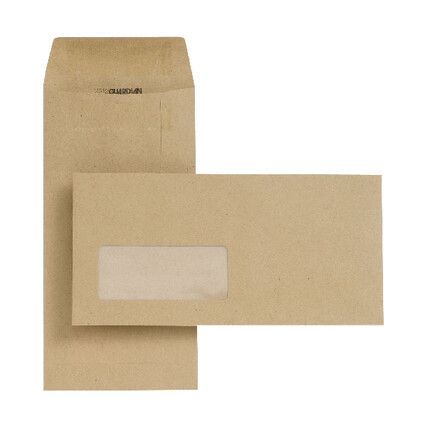 D25311 NG ENVELOPE DL POCKET S/ADH WINDOW MAN. (PK-1000)