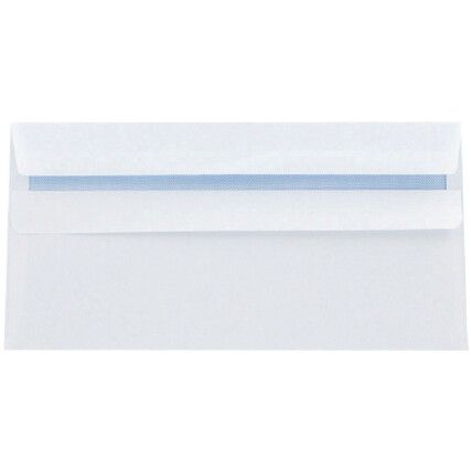 KF02951 ENVELOPE DL P/SEAL WHT(PK-500)