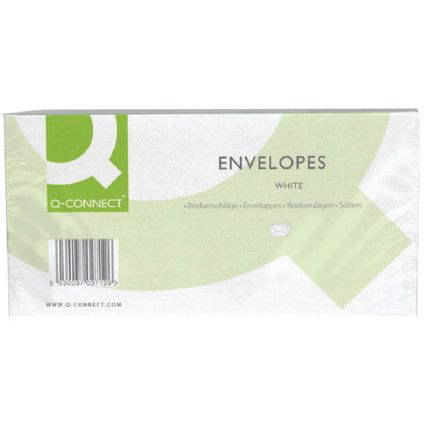 KF03000 ENVELOPE DL WINDOW P/SEALWHT (PK-500) 