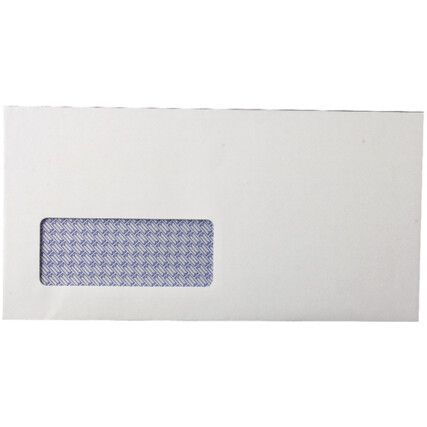 KF3455 ENVELOPE DL WINDOW S/ADHWHT (PK-1000)