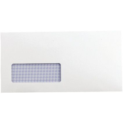 KF3505 ENVELOPE DL WINDOW RECY.WHT (PK-500)