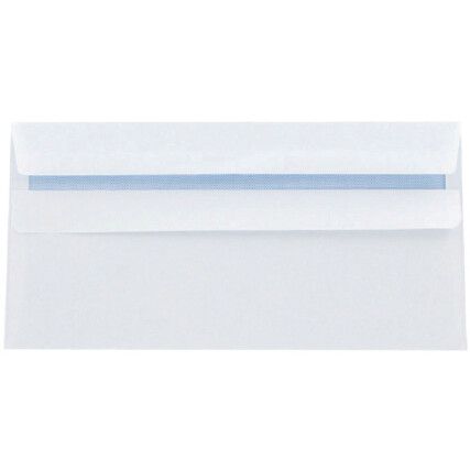 KF97366 ENVELOPE DL S/ADH WHT(PK-1000)