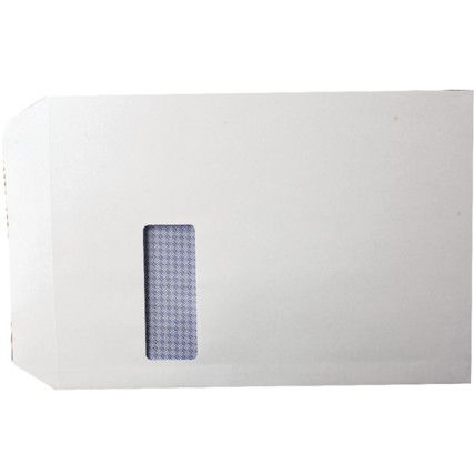 KF3535 ENVELOPE C4 WINDOW S/ADHWHT (PK-250)