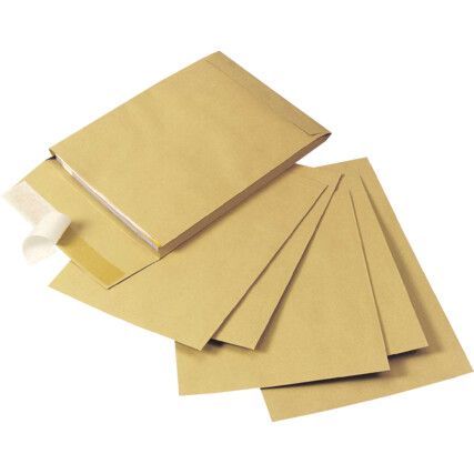 KF3527 Q CONNECT GUSSET ENVELOPES C4 MNL (100)