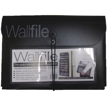 EXPWALBK 7-POCKET WALL FILE BLK