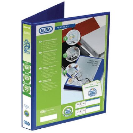 400008412 PRESENTATION BINDER A4 2D 25mm BLE (PK-6)