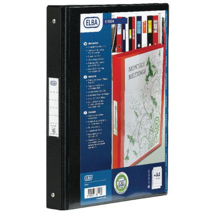 100080891 VISION RINGBINDER A425MM BLK